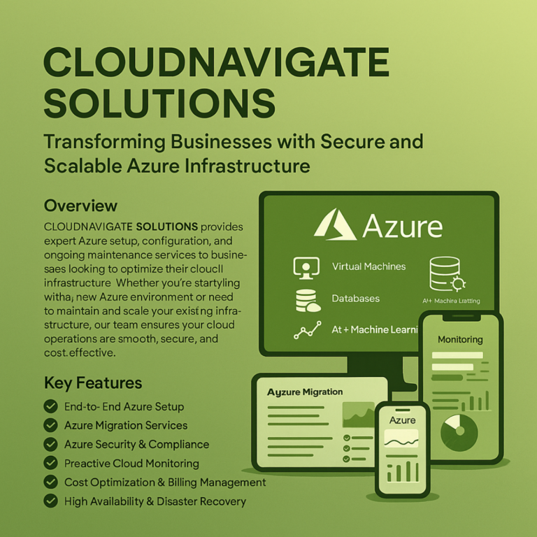 CLOUDNAVIGATE SOLUTIONS