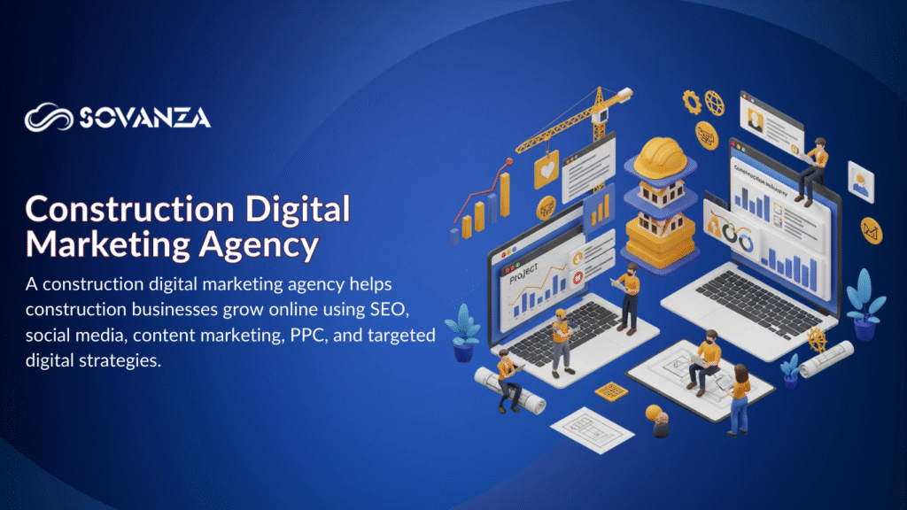 Digital marketing agency for construction companies helping generate leads and grow online.